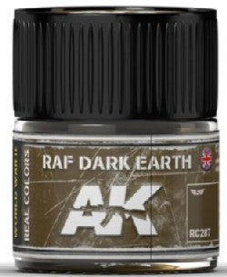 Real Colors: RAF Dark Earth Acrylic Lacquer Paint 10ml Bottle