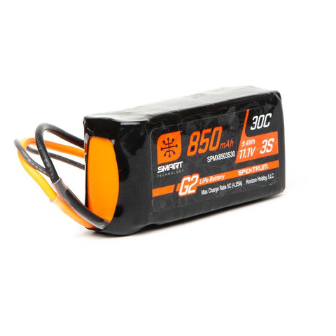 SPEKTRUM 850mAh 3S 11.1V Smart G2 30C; IC2