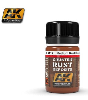 AKI Medium Rust Crusted Deposits Enamel Paint 35ml Bottle