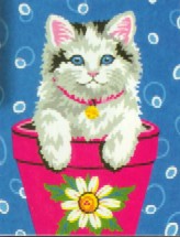 DIMENSIONS FLOWER POT KITTEN 8"X10"