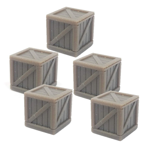 N WOOD STYLE CRATES (5)
