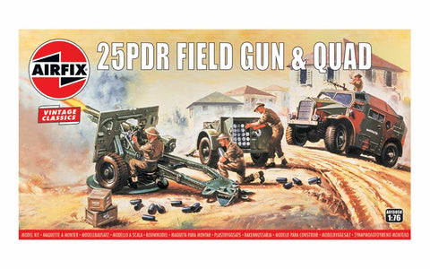 AIRFIX 25PDR FIELD GUN & QUAD