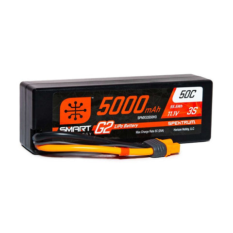 SPEKTRUM SMART-G2 LIPO 11.1V 3S 5000mah 50C W/ IC3