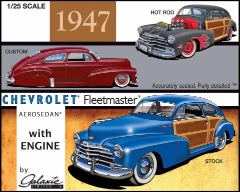 GALAXIE 1/25 1947 Chevrolet Fleetmaster Aerosedan Country Club Car