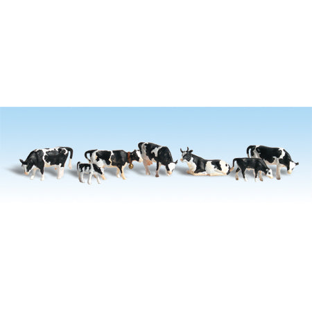 WOODLAND SCENICS HO Figures: Holstein Cows