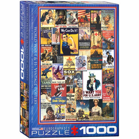 1000-PIECE VINTAGE POSTERS PUZZLE