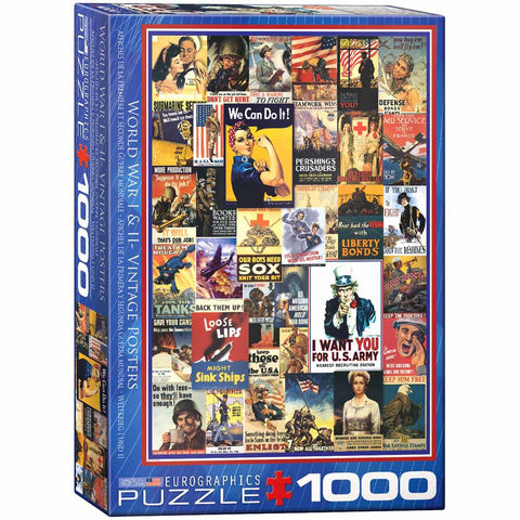 1000-PIECE VINTAGE POSTERS PUZZLE