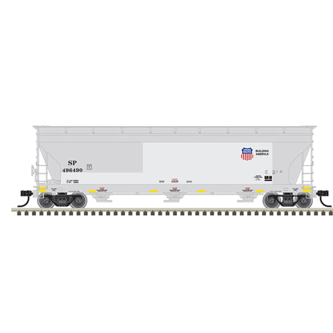 HO 3-BAY COVERED HOPPER UP #496490