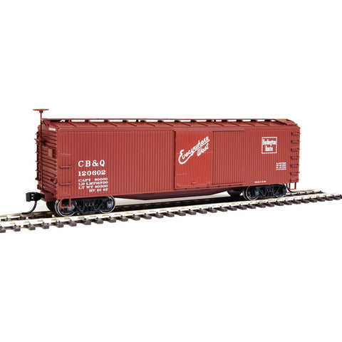 HO WOOD BOXCAR CBQ #120602