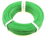 GREEN 22-Gauge Single Strand Copper Plastic Coated Wire 32'/Roll