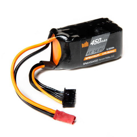 SPEKTRUM SMART LIPO 14.8V 4S 450mah 50C W/ JST