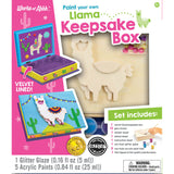 MASTER PIECE Llama Keepsake Box Wood Paint Set