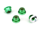 TRAXXAS FLANGED NUT 4MM GREEN