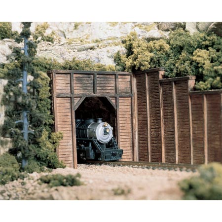 WOODLAND SCENICS HO Tunnel Portal: Timber Single