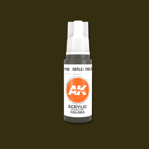 Reflective Green 3G Acrylic Paint 17ml Bottle