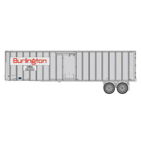 HO 40' FLEXI-VAN TRAILER CB&Q (2)