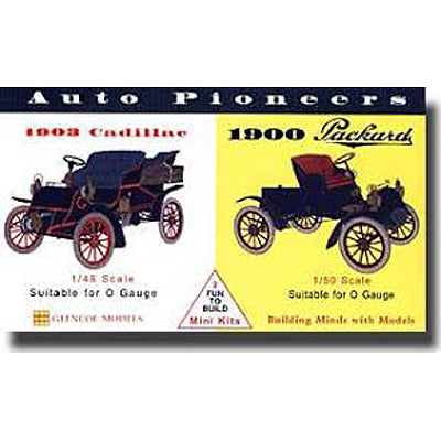 GLENCOE Auto Pioneers: 1/48 1903 Cadillac & 1/50 1900 Packard Cars