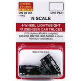 N LIGHT PASSENGER TRUCKS 4 AXLE