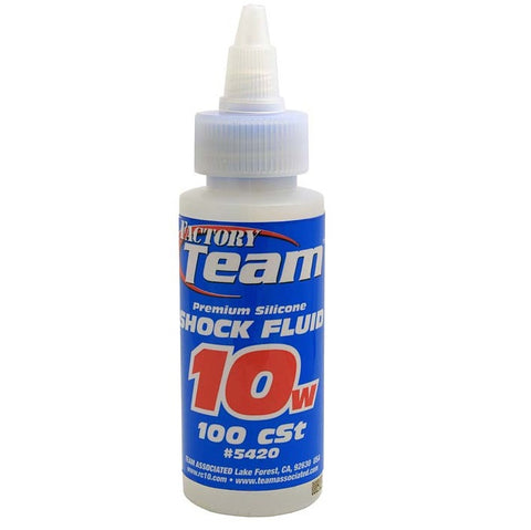 ASSOCIATED Silicone Shock Fluid, 10WT 2 oz 100 CTS
