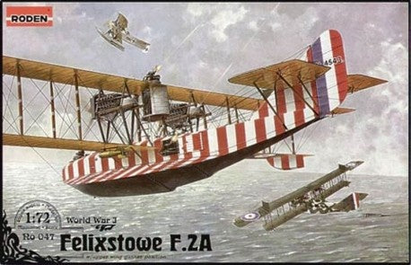 RODEN1/72 Felixstowe F2A Eoyal AF Flying Boat BiPlane w/Upper Wing Gunner Position