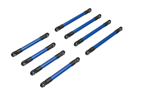 TRAXXAS TRX-4M Suspension link set F & R, 6061-T6 aluminum (blue-anodized)