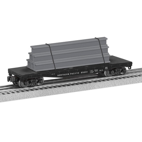 O FLATCAR W/I-BEAM LOAD NP