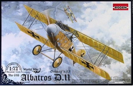 RODEN 1/72 Albatros D II Oeffag s53 German BiPlane Fighter