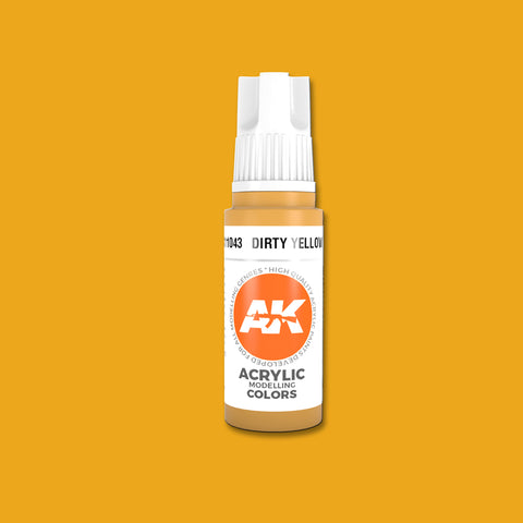 AKI Dirty Yellow 3G Acrylic Paint 17ml Bottle
