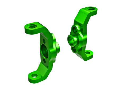 TRAXXAS TRX-4M Caster blocks, 6061-T6 aluminum (green-anodized) (left & right)