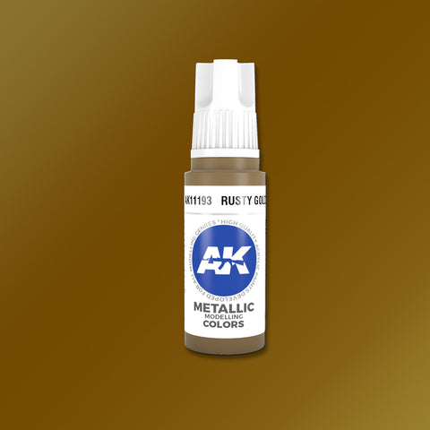 Rusty Gold Metallic 3G Acrylic Paint 17ml Bottle