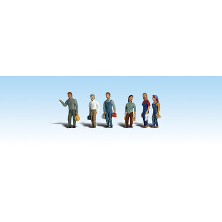 WOODLAND SCENICS N Figures: 2nd Shift Workers