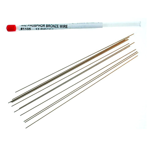 TICHY .032 Phosphor Bronze 8" Wire (12)