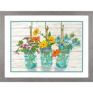 DIMENSIONS Flowering Jars Paint by Number (20"x14")