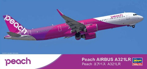 HASEGAWA 1/200 A321LR Peach Airbus Commercial Airliner (Ltd Edition)