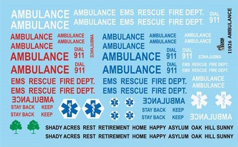 GOFER 1/24-1/25 Ambulance Graphics