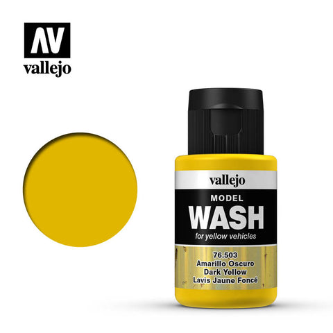 VALLEJO 35ml Bottle Dark Yellow Model Wash
