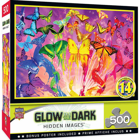 500-PIECE Glow-In-The-Dark Metamorphosis PUZZLE