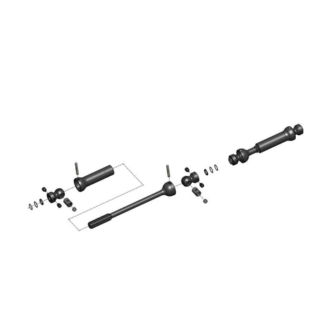 MIP Center Drive Kit MIP X-Duty, Axial SCX10 II Kit (Forward Trans) 12.3" W.B.