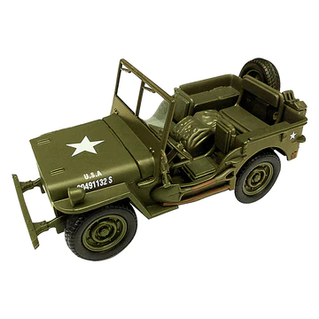 WOW TOYZ Classic Armour Willys Jeep - 1:32 Scale