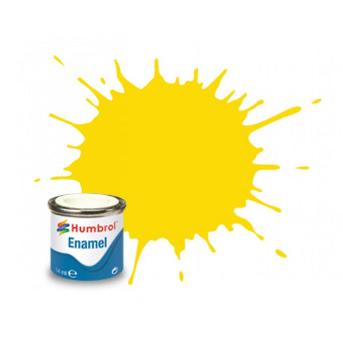 HUMBROL 14ml. Enamel Gloss Yellow