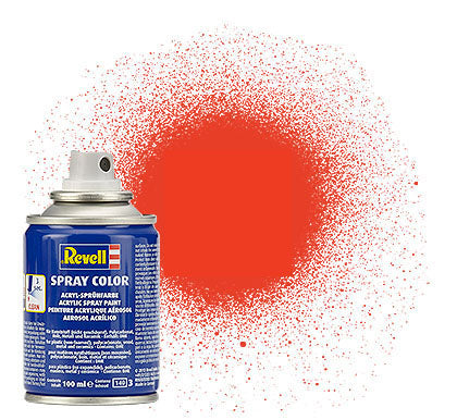 REVELL 100ml Acrylic Luminous Orange Mat Spray