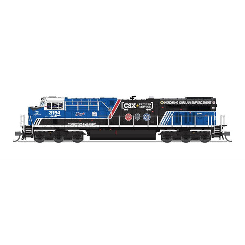 BROADWAY LIMITED N GE ES44AC, CSX #3194, Pride in Service - Law Enforcement, Paragon4 Sound/DC/DCC