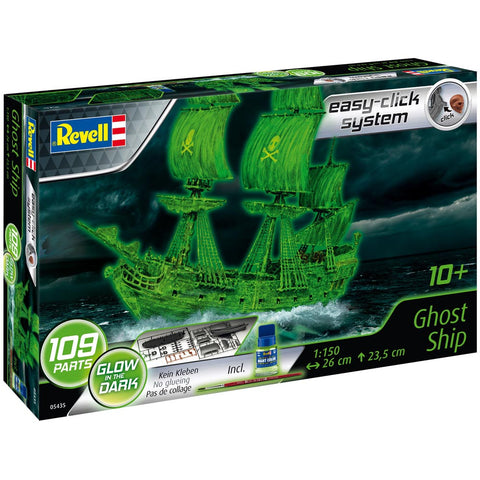 REVELL 1/150 Pirate Ghost Ship w/Glow-in-the-dark paint (Snap)
