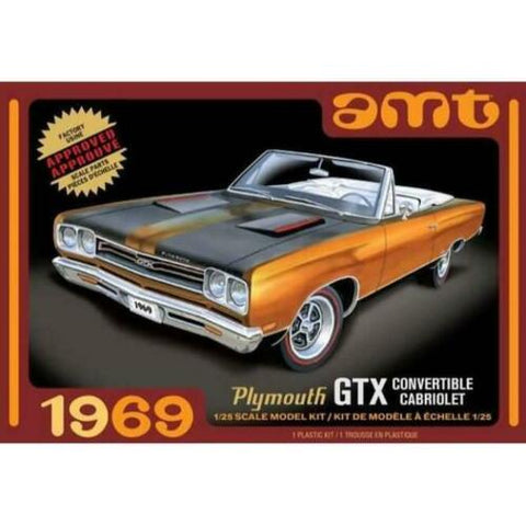 AMT  1/25 1969 Plymouth GTX Convertible Car