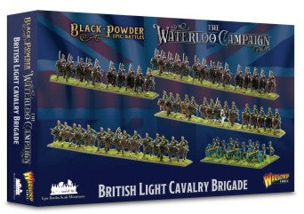 WARLORDS 15mm Black Powder Epic Battles: Waterloo British Light Cavalry Brigade (55 mtd, 3 guns w/12 figs)