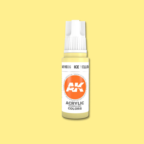 AKI Ice Yellow 3G Acrylic Paint 17ml Bottle