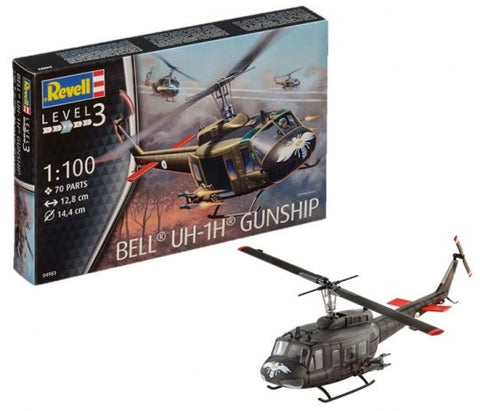 REVELL 1/100  UH-1H GUNSHIP