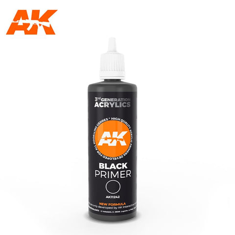 AKI Black 3G Acrylic Primer 100ml Bottle