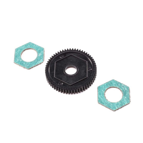 LOSI Spur Gear w/ Slipper Pads, 60T, 0.5M: Mini-T 2.0