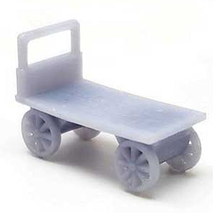 SCALE MINIATURES N Luggage Carts -- Unpainted 3D Printed Parts pkg(5)